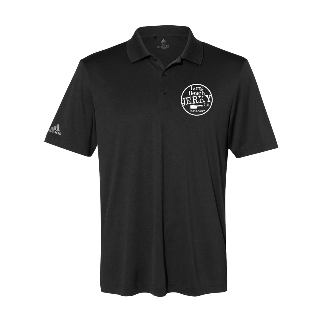 Logo Adidas Polo - Black – Long Beach Jerky Co